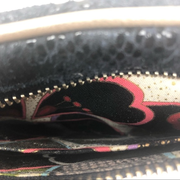 Hands-Free Bracelet Wallet - Arza Design Clutch Metallic Blue Shimmer Mini Bag - Picture 11 of 16